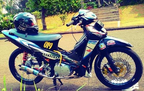 Detail Modifikasi Motor Supra X 125 Simple Nomer 16