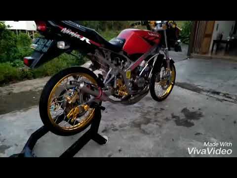 Detail Modifikasi Ninja R Merah Nomer 9