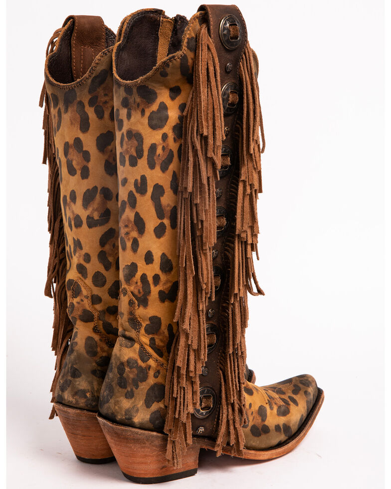 Detail Liberty Black Cheetah Boots Nomer 21