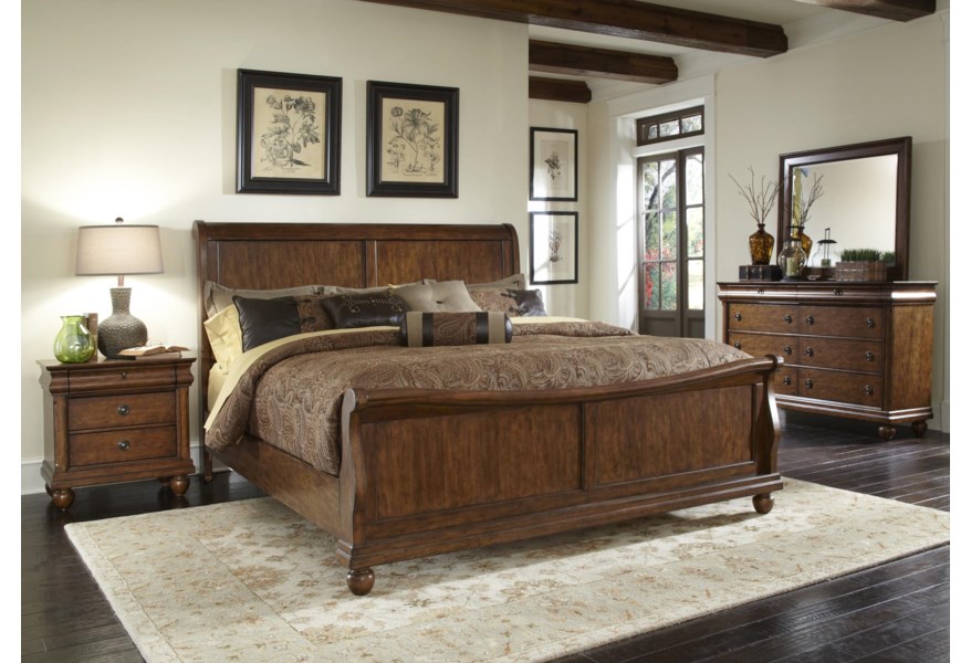 Detail Liberty Furniture King Sleigh Bed Nomer 26