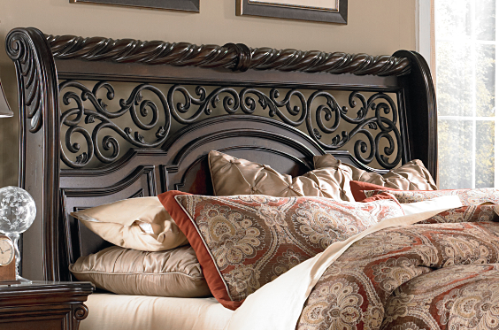 Detail Liberty Furniture King Sleigh Bed Nomer 33