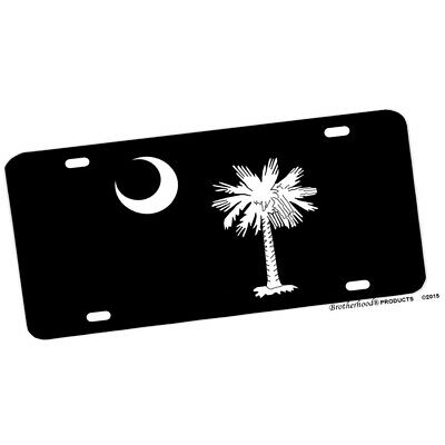 Detail License Plate With Palm Tree And Moon Nomer 2