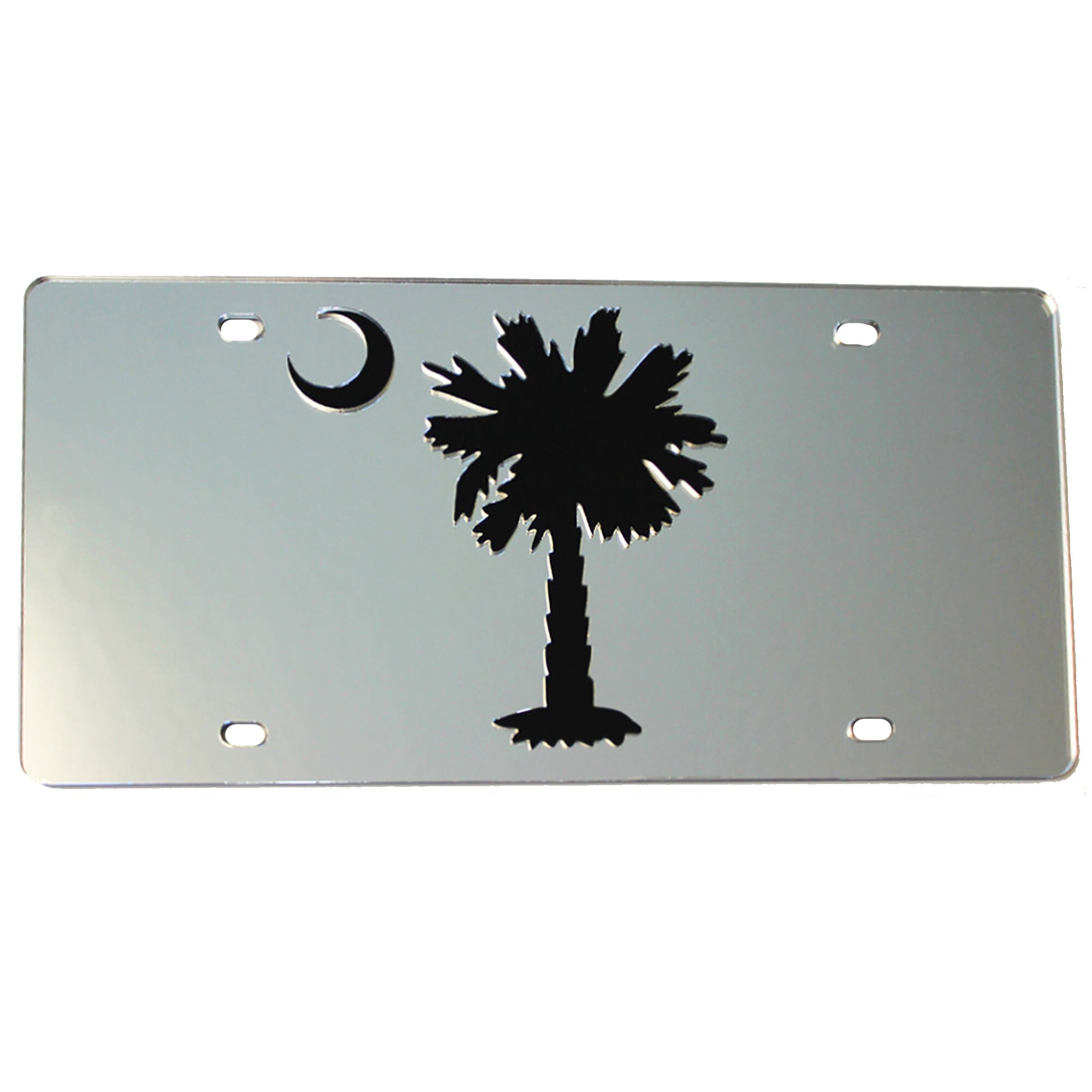 Detail License Plate With Palm Tree And Moon Nomer 14