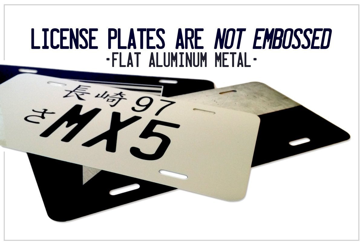 Detail License Plate With Palm Tree And Moon Nomer 21