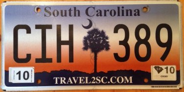 Detail License Plate With Palm Tree And Moon Nomer 24