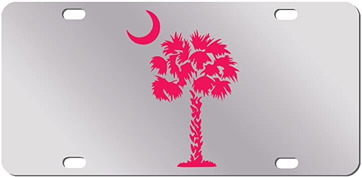 Detail License Plate With Palm Tree And Moon Nomer 4