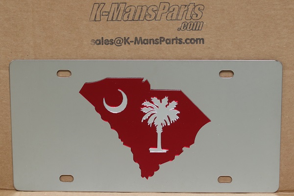 Detail License Plate With Palm Tree And Moon Nomer 41