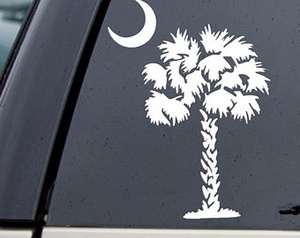 Detail License Plate With Palm Tree And Moon Nomer 48