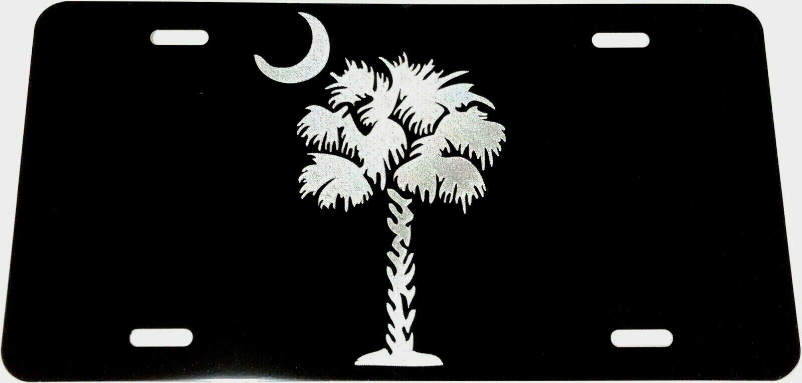 Detail License Plate With Palm Tree And Moon Nomer 6