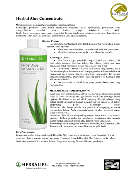 Detail Lidah Buaya Herbalife Nomer 29