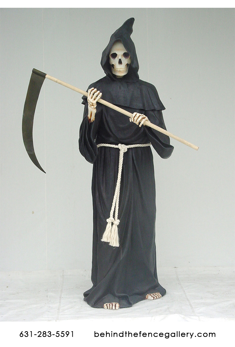 Detail Life Size Grim Reaper Statue Nomer 3