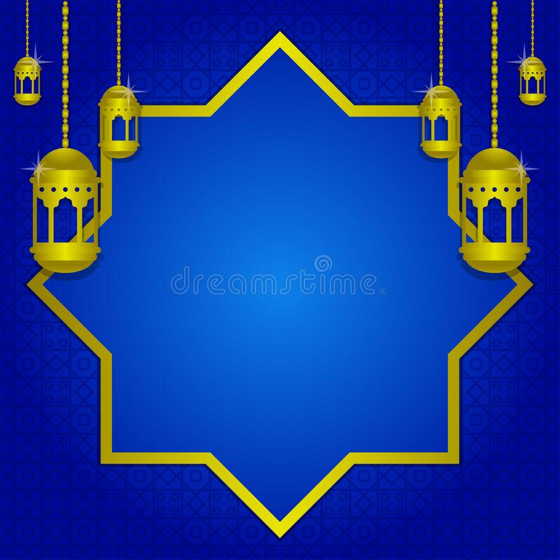 Detail Light Blue Islamic Background Nomer 16