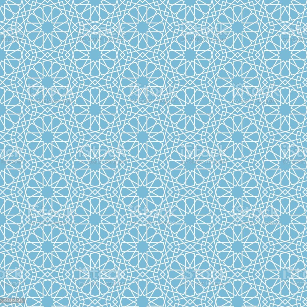 Detail Light Blue Islamic Background Nomer 20