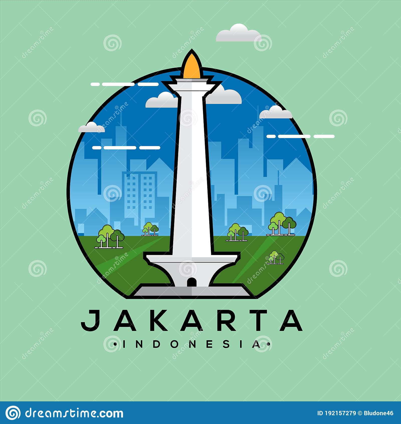 Detail Monas Vector Hd Nomer 24