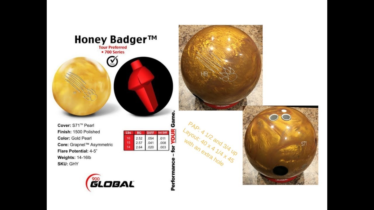 Detail Money Badger Tour Bowling Ball Nomer 58
