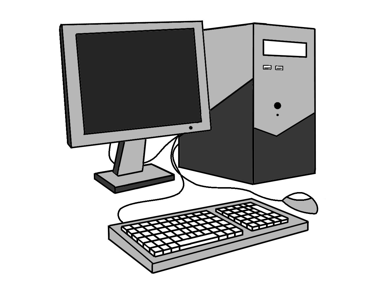 Detail Monitor Komputer Animasi Nomer 21