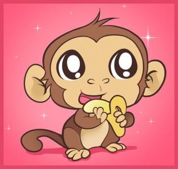 Detail Monkey Animation Cute Nomer 3