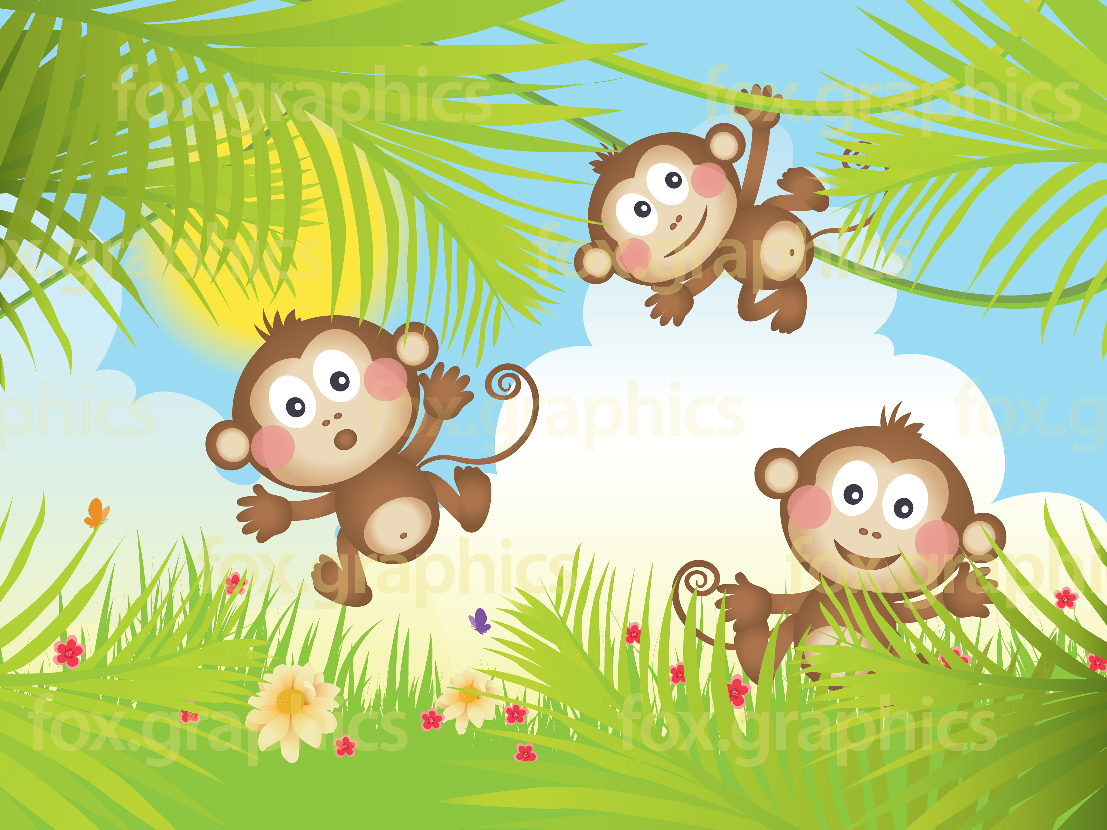 Detail Monkey Background Image Nomer 17