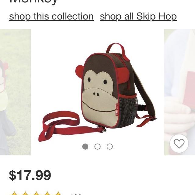 Detail Monkey Backpack With Leash Nomer 51