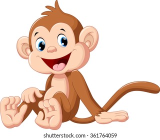 Download Monkey Cartoon Images Nomer 20