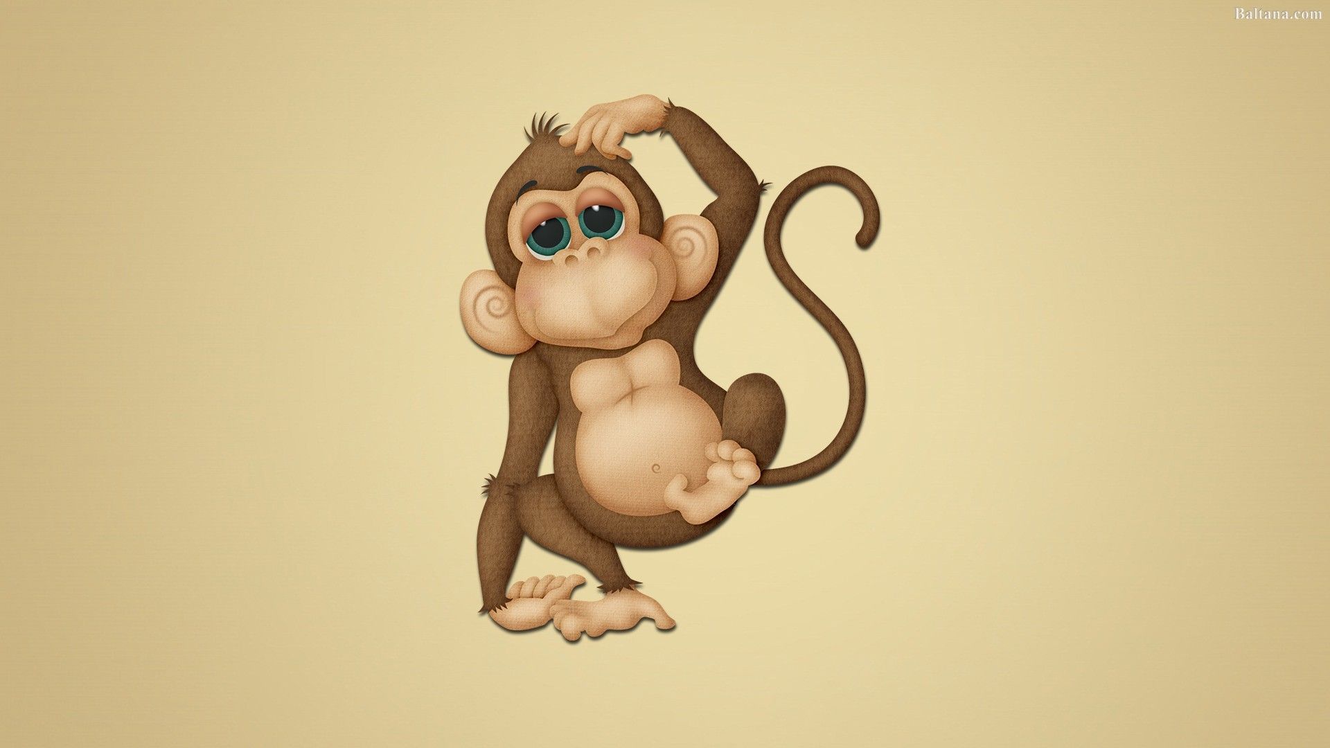 Detail Monkey Cartoon Wallpaper Nomer 2