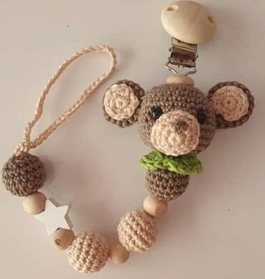 Detail Monkey Pacifier Clip Nomer 45