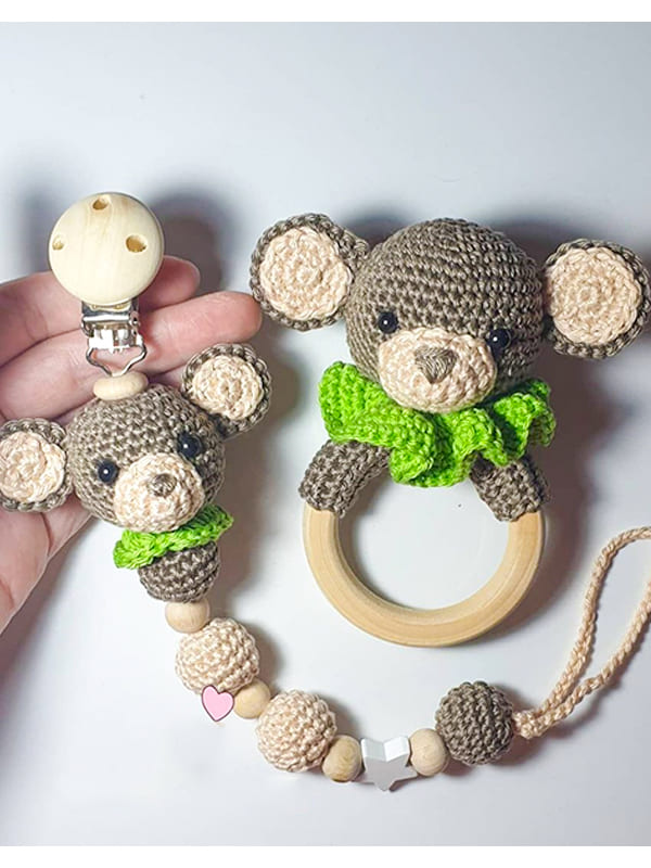 Detail Monkey Pacifier Clip Nomer 8