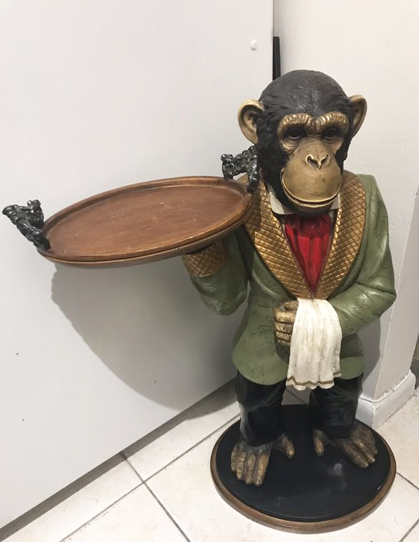 Detail Monkey Waiter Statue Nomer 2