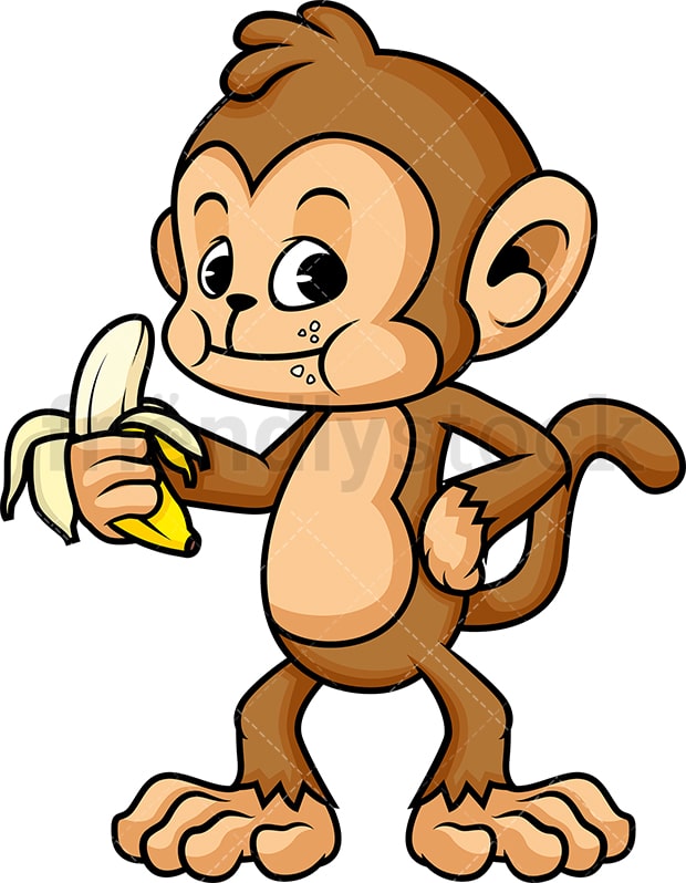 Detail Monkey With Banana Clipart Nomer 11