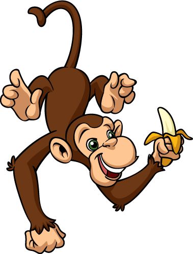 Detail Monkey With Banana Clipart Nomer 18