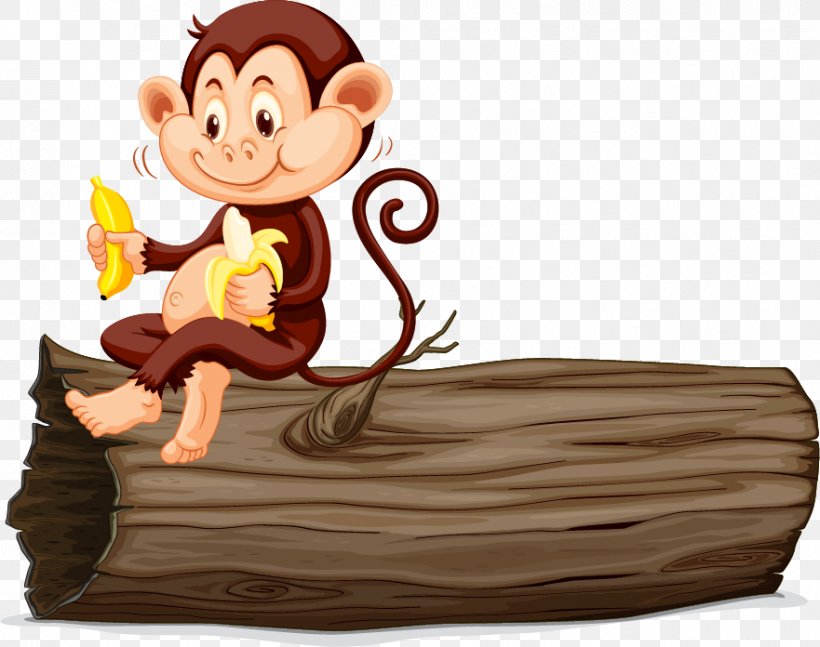 Detail Monkey With Banana Clipart Nomer 26