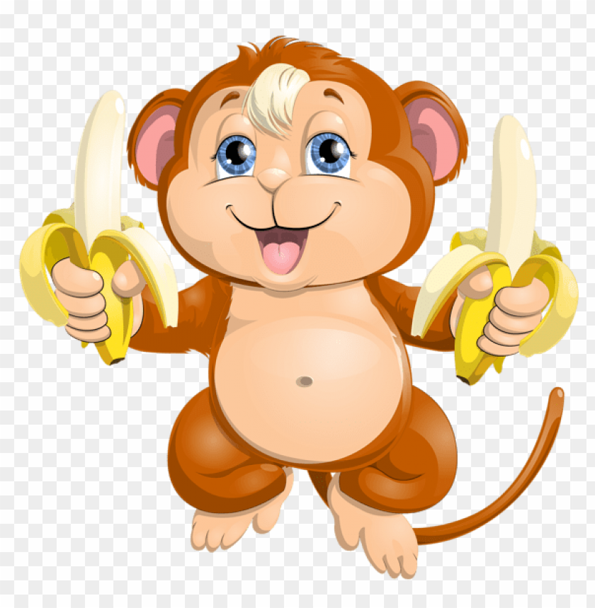Detail Monkey With Banana Clipart Nomer 31
