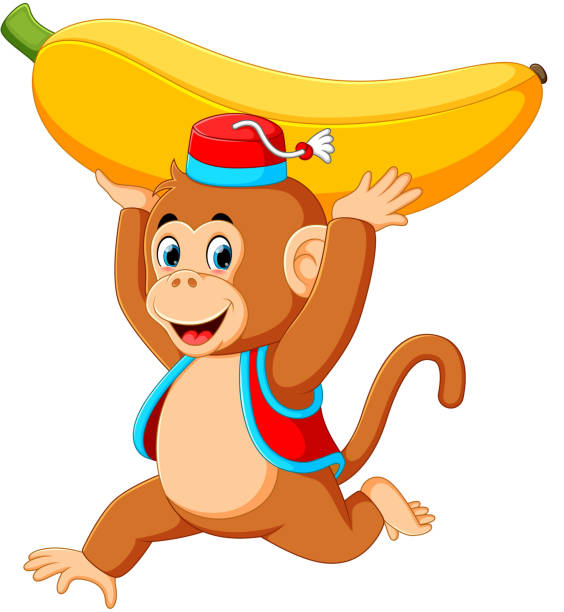 Detail Monkey With Banana Clipart Nomer 33