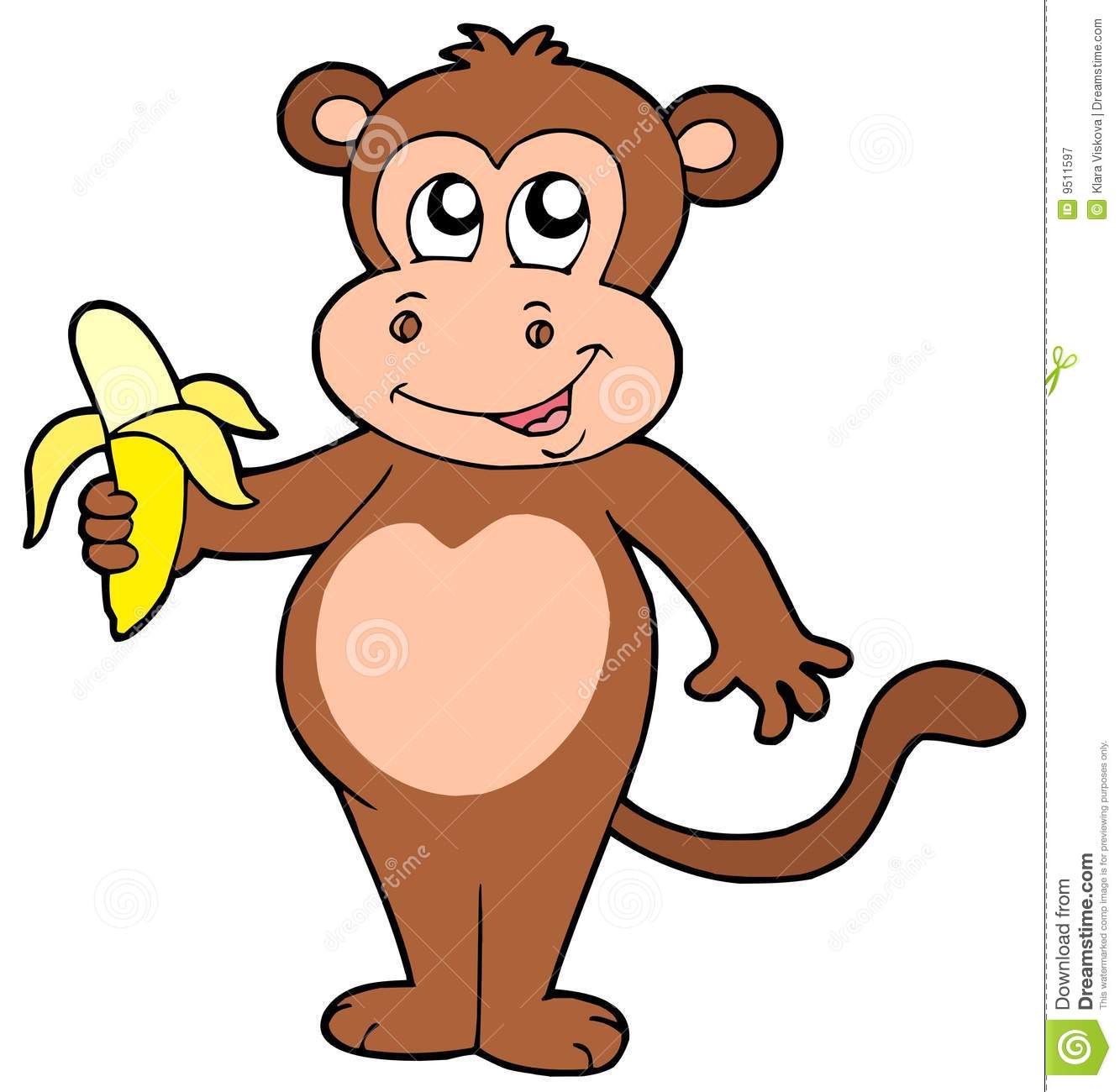 Detail Monkey With Banana Clipart Nomer 50