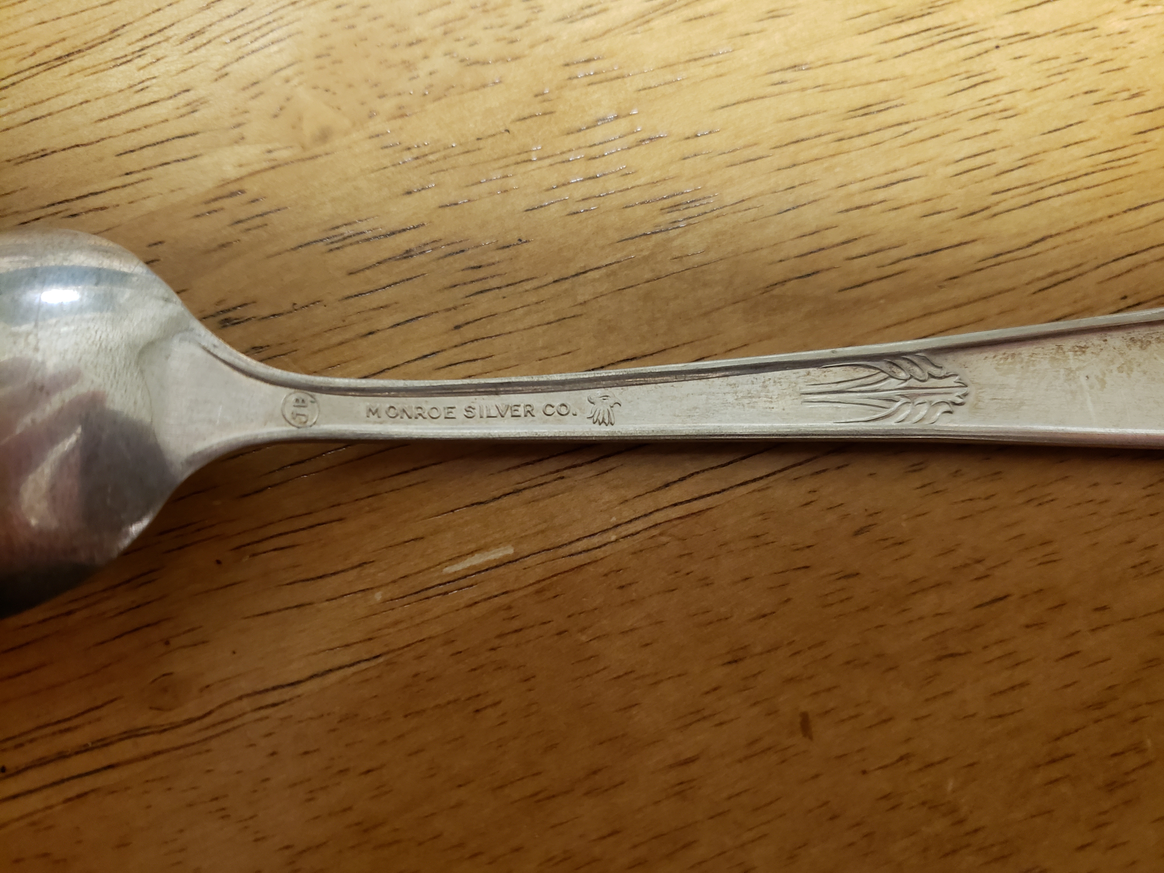 Detail Monroe Silver Co Spoon Nomer 5