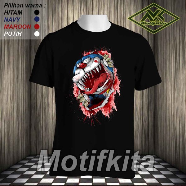 Detail Monster Design T Shirt Gambar Dinding Kamar Hitam Putih Nomer 13