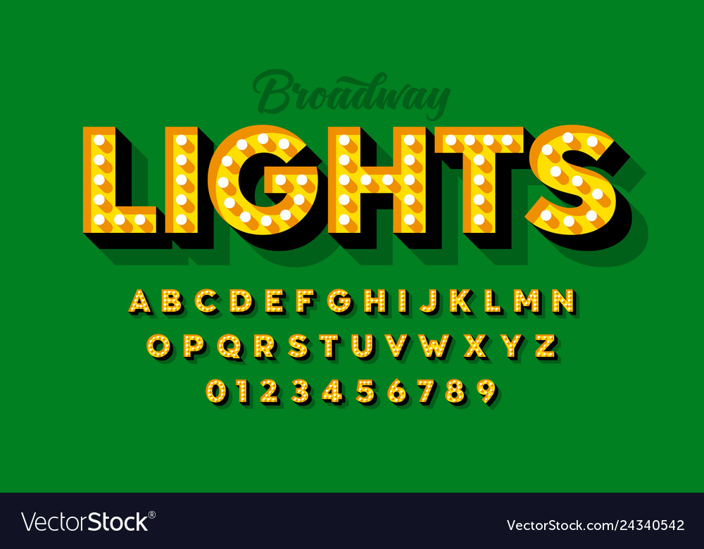 Detail Light Bulb Font Nomer 11