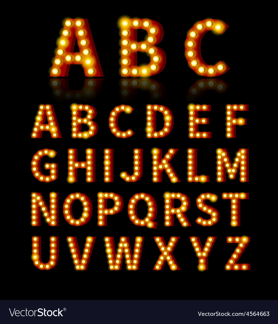 Detail Light Bulb Font Nomer 3