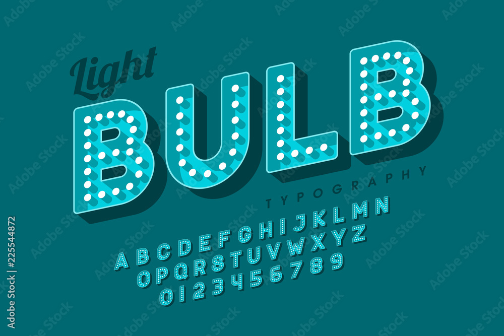 Detail Light Bulb Font Nomer 47