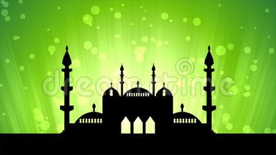 Detail Light Green Islamic Background Nomer 22