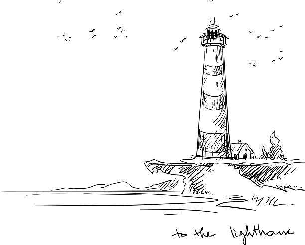 Lighthouse Clipart Black And White - KibrisPDR