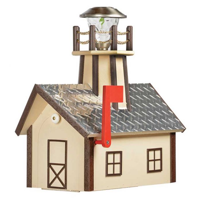Detail Lighthouse Mailbox With Solar Light Nomer 34