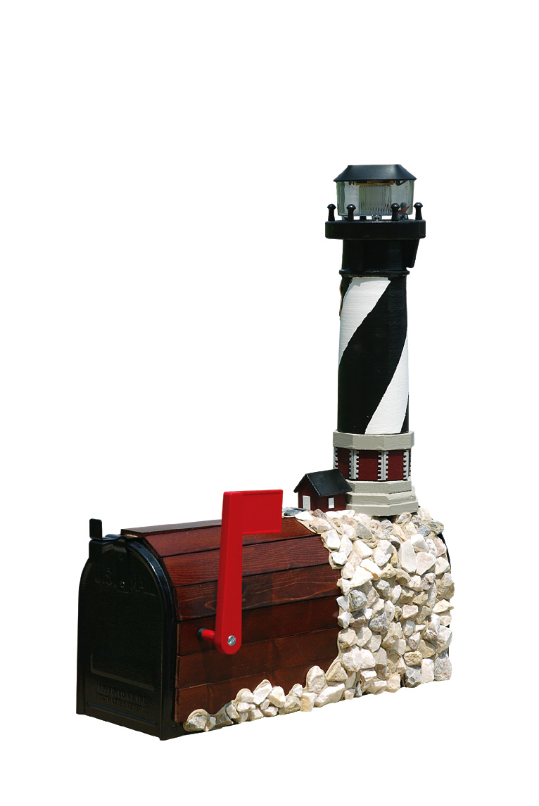 Detail Lighthouse Mailbox With Solar Light Nomer 38