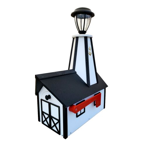 Detail Lighthouse Mailbox With Solar Light Nomer 49