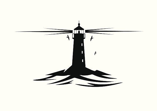 Lighthouse Silhouette Clip Art - KibrisPDR