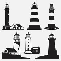 Detail Lighthouse Silhouette Clip Art Nomer 14