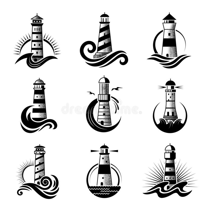 Detail Lighthouse Silhouette Clip Art Nomer 16