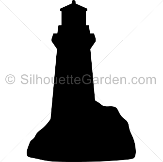 Detail Lighthouse Silhouette Clip Art Nomer 25