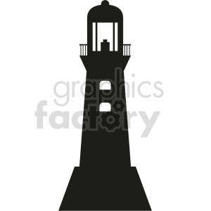 Detail Lighthouse Silhouette Clip Art Nomer 48