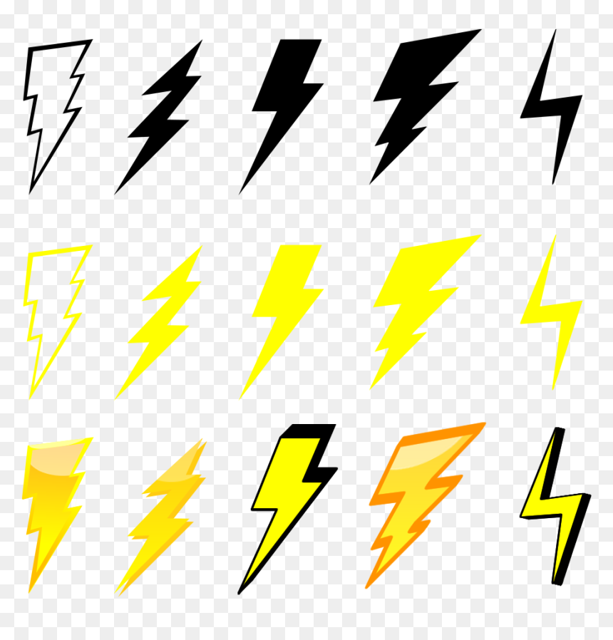 Detail Lightning Vector Png Nomer 9